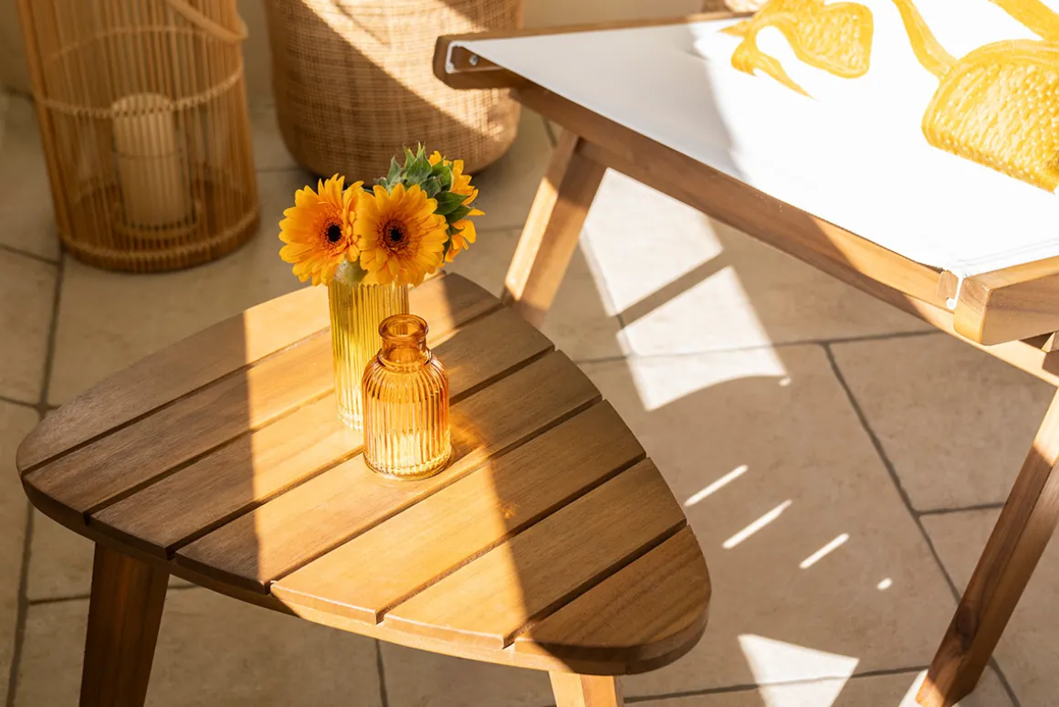 Best Sale Miliboo Set de 2 mesas de centro de madera maciza ELQUI