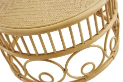 Cheap Miliboo Set de 2 mesas de centro redondas de ratán y bambú 70 cm y 40 cm SORAYA
