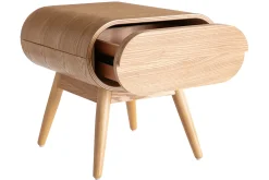 Best Sale Miliboo Set de 2 mesillas de noche con cajón vintage de madera clara 45 cm BJORG