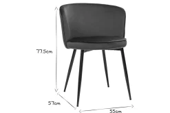 Cheap Miliboo Set de 2 sillas de diseño de terciopelo azul petróleo y metal negro SERIF