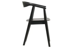 New Miliboo Set de 2 sillas de diseño de madera negra BAHIA