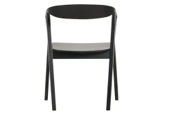 New Miliboo Set de 2 sillas de diseño de madera negra BAHIA