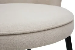 Flash Sale Miliboo Set de 2 sillas de diseño tejido efecto aterciopelado beige SERIF