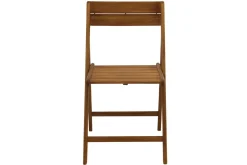 Store Miliboo Set de 2 sillas de jardín plegables de madera maciza DIEGO