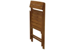 Store Miliboo Set de 2 sillas de jardín plegables de madera maciza DIEGO