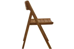 Store Miliboo Set de 2 sillas de jardín plegables de madera maciza DIEGO