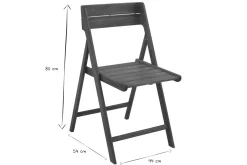 Store Miliboo Set de 2 sillas de jardín plegables de madera maciza DIEGO