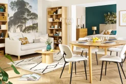 Best Sale Miliboo Set de 2 sillas de tejido efecto borreguillo blanco y metal negro TOBIAS