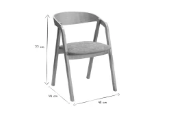 Cheap Miliboo Set de 2 sillas nórdicas apilables de roble macizo y tejido efecto aterciopelado texturizado terracota LOVA
