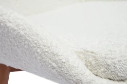 Hot Miliboo Set de 2 sillas nórdicas de borreguillo blanco y madera clara maciza HOLO