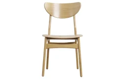 Fashion Miliboo Set de 2 sillas nórdicas de madera de roble macizo clara MAYA
