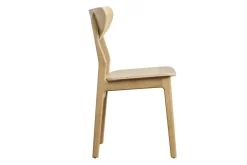 Fashion Miliboo Set de 2 sillas nórdicas de madera de roble macizo clara MAYA