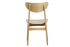 Fashion Miliboo Set de 2 sillas nórdicas de madera de roble macizo clara MAYA