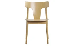 Online Miliboo Set de 2 sillas nórdicas de madera de roble macizo clara LOUISA