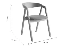 Clearance Miliboo Set de 2 sillas nórdicas de roble macizo y tejido efecto borreguillo color crudo LOVA