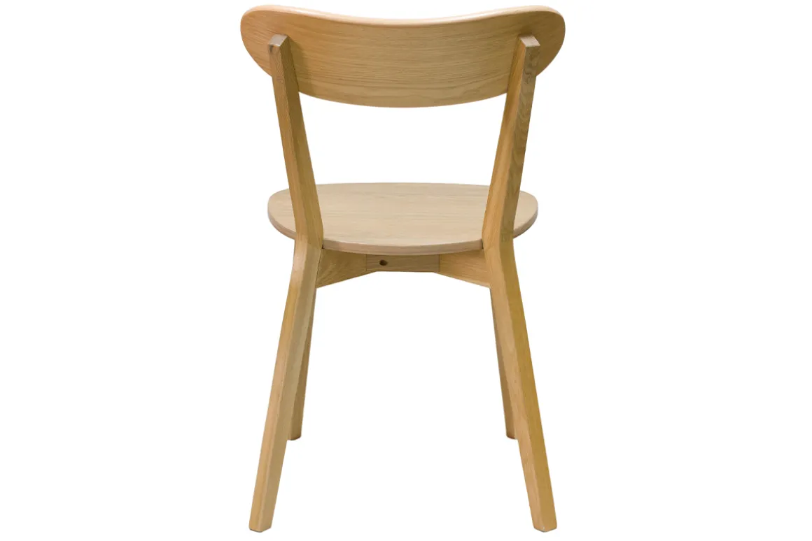 Shop Miliboo Set de 2 sillas vintage de madera de roble claro DOVE