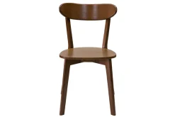 Fashion Miliboo Set de 2 sillas vintage de madera oscura DOVE