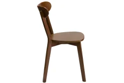 Fashion Miliboo Set de 2 sillas vintage de madera oscura DOVE