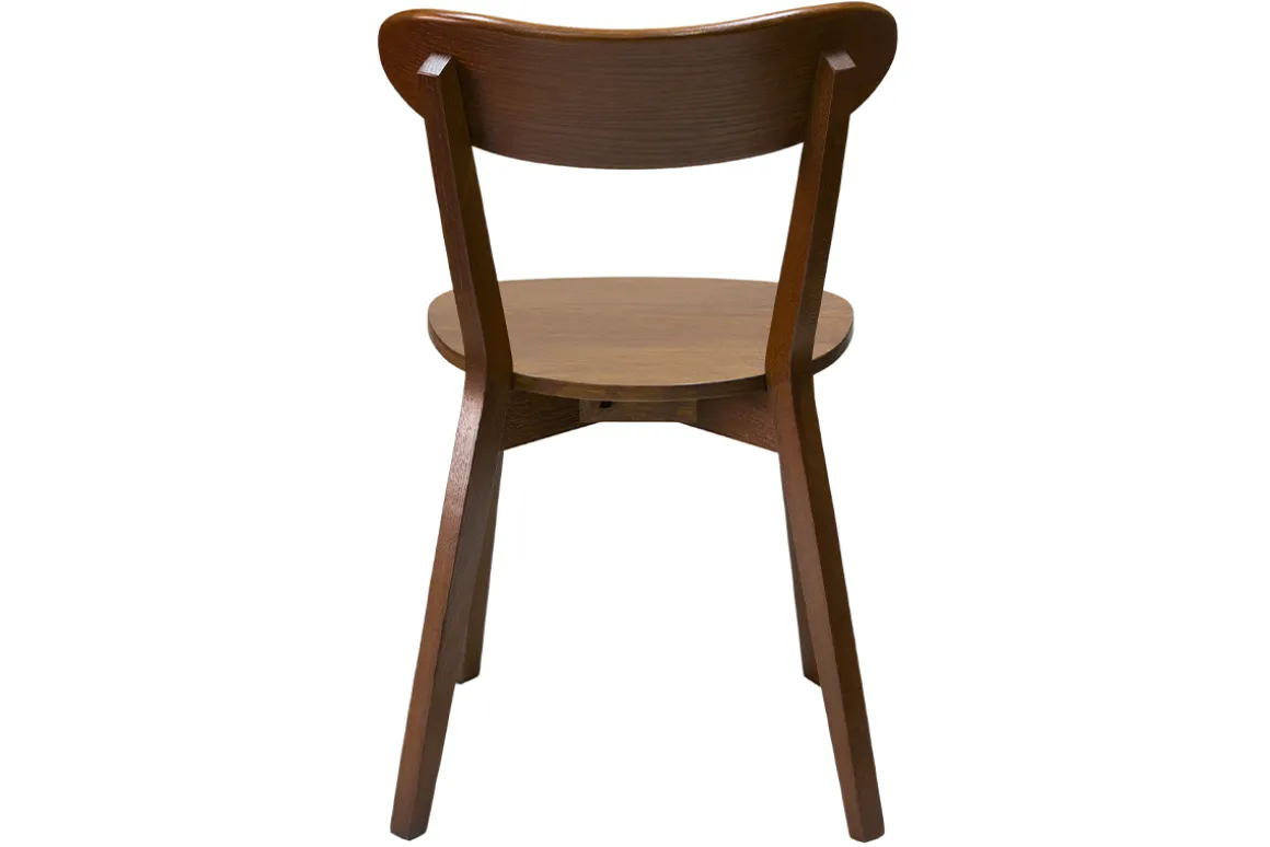 Fashion Miliboo Set de 2 sillas vintage de madera oscura DOVE