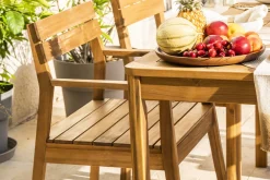 Best Miliboo Set de 2 sillones de jardín de madera maciza CANOPEE