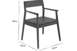 Best Miliboo Set de 2 sillones de jardín de madera maciza CANOPEE