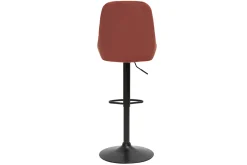 Fashion Miliboo Set de 2 taburetes de cocina de diseño regulables terciopelo terracota HOLO