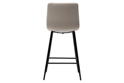 Best Sale Miliboo Set de 2 taburetes de cocina de diseño de terciopelo topo 65 cm MAXWELL