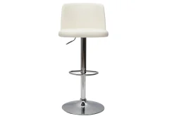 Fashion Miliboo Set de 2 taburetes de cocina de diseño regulables blanco MONTI