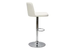 Fashion Miliboo Set de 2 taburetes de cocina de diseño regulables blanco MONTI