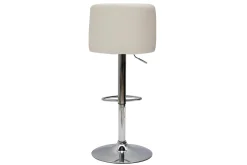 Fashion Miliboo Set de 2 taburetes de cocina de diseño regulables blanco MONTI