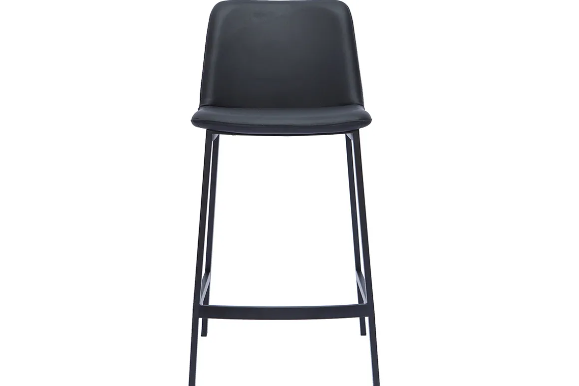 Sale Miliboo Set de 2 taburetes de cocina de diseño negro 66 cm altura ARSENE