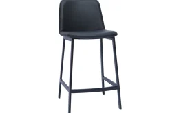 Sale Miliboo Set de 2 taburetes de cocina de diseño negro 66 cm altura ARSENE