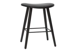 Online Miliboo Set de 2 taburetes de cocina de diseño negro 65 cm MEADOW