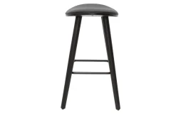 Online Miliboo Set de 2 taburetes de cocina de diseño negro 65 cm MEADOW