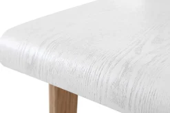 Flash Sale Miliboo Set de 2 taburetes de cocina nórdicos blancos y madera clara 75 cm BALTIK
