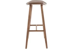 Sale Miliboo Set de 2 taburetes de cocina de diseño nogal 72 cm DEMORY