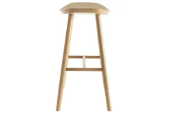 Discount Miliboo Set de 2 taburetes de cocina de madera clara 65 cm DEMORY