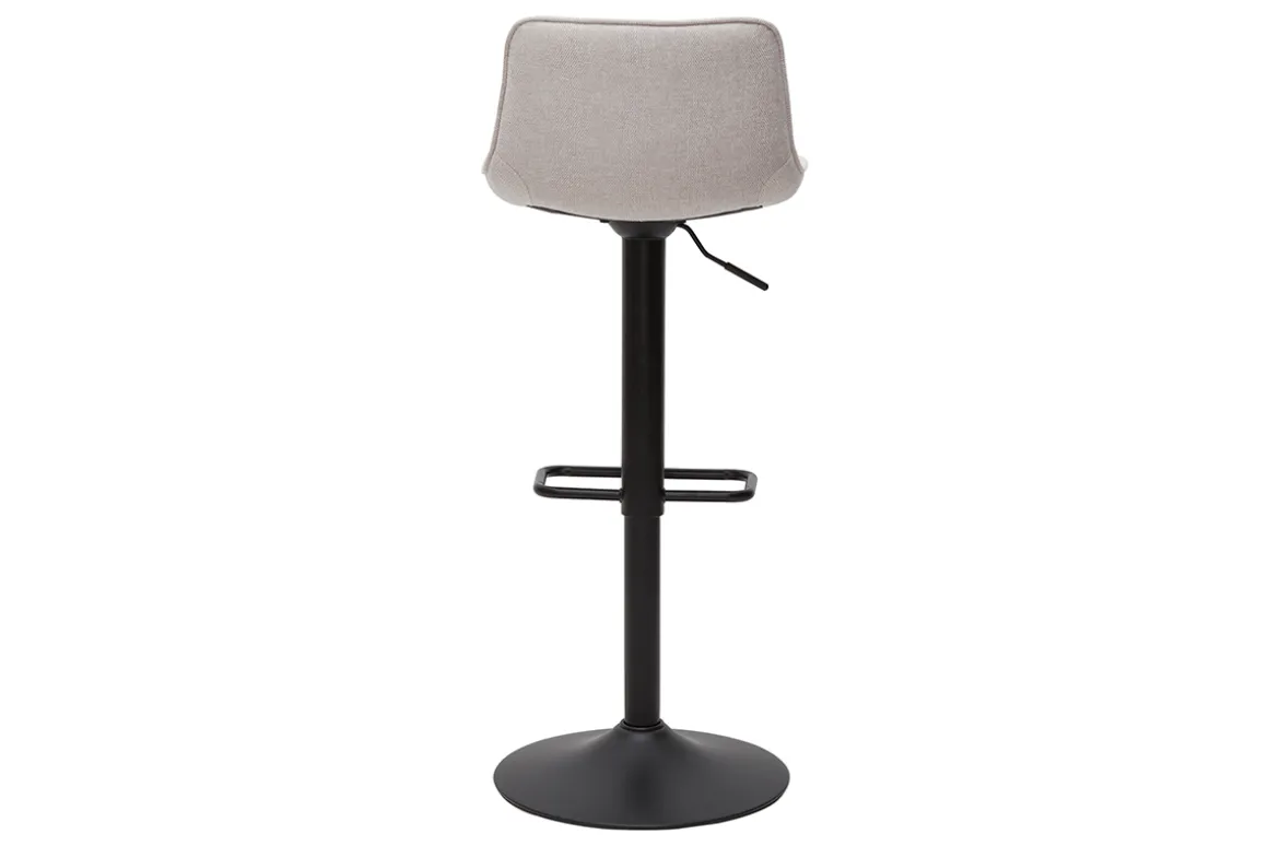 Cheap Miliboo Set de 2 taburetes de cocina regulables y giratorios 360º de tejido efecto aterciopelado beige y metal BOOST