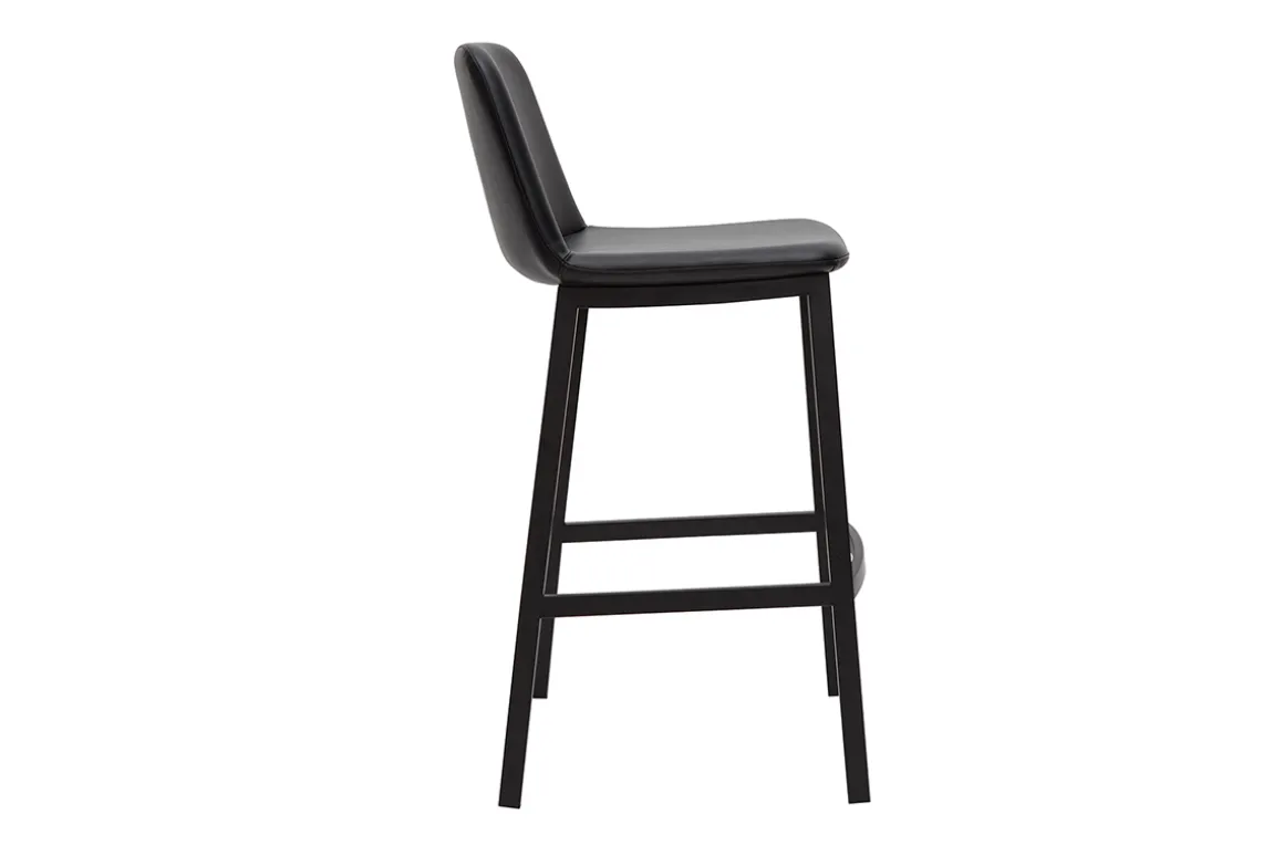 Best Sale Miliboo Set de 2 taburetes de cocina de diseño negro 75 cm ARSENE