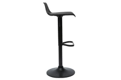 Clearance Miliboo Set de 2 taburetes de cocina de diseño negro ajustables 360º KRONOS