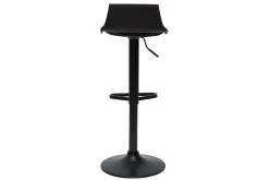 Clearance Miliboo Set de 2 taburetes de cocina de diseño negro ajustables 360º KRONOS