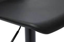 Clearance Miliboo Set de 2 taburetes de cocina de diseño negro ajustables 360º KRONOS