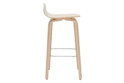 Outlet Miliboo Set de 2 taburetes de cocina nórdicos de madera de roble 68 cm OBRA
