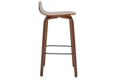 Best Sale Miliboo Set de 2 taburetes de cocina vintage de nogal 68 cm OBRA
