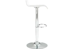 Shop Miliboo Set de 2 taburetes de cocina blancos con madera y acero cromado SURF V2