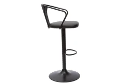 Discount Miliboo Set de 2 taburetes de cocina ajustables negros estilo industrial BECKETT