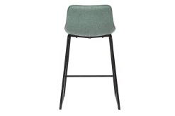 Best Sale Miliboo Set de 2 taburetes de cocina fijos efecto aterciopelado texturizado color celadón con pata de metal 65 cm BOOST