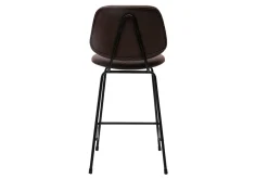 Best Sale Miliboo Set de 2 taburetes de cocina marrón envejecido y metal negro 65 cm BARNET