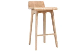Shop Miliboo Set de 2 taburetes de cocina nórdicos madera clara 65 cm BALTIK