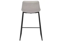 Best Miliboo Set de 2 taburetes de cocina fijos efecto aterciopelado texturizado beige con pata de metal 65 cm BOOST